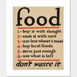 don´t waste food Posters and Art